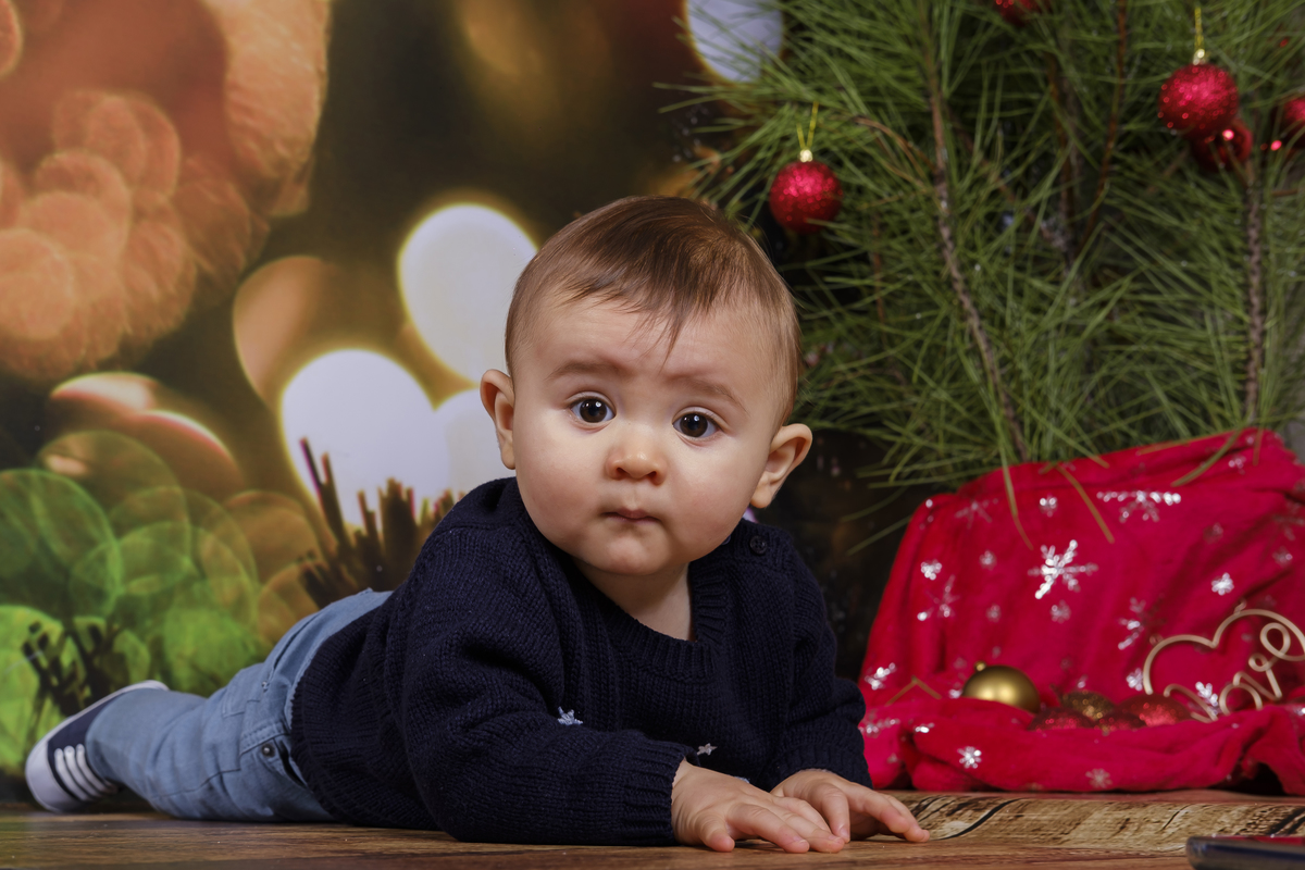Francisco na sessão de natal 