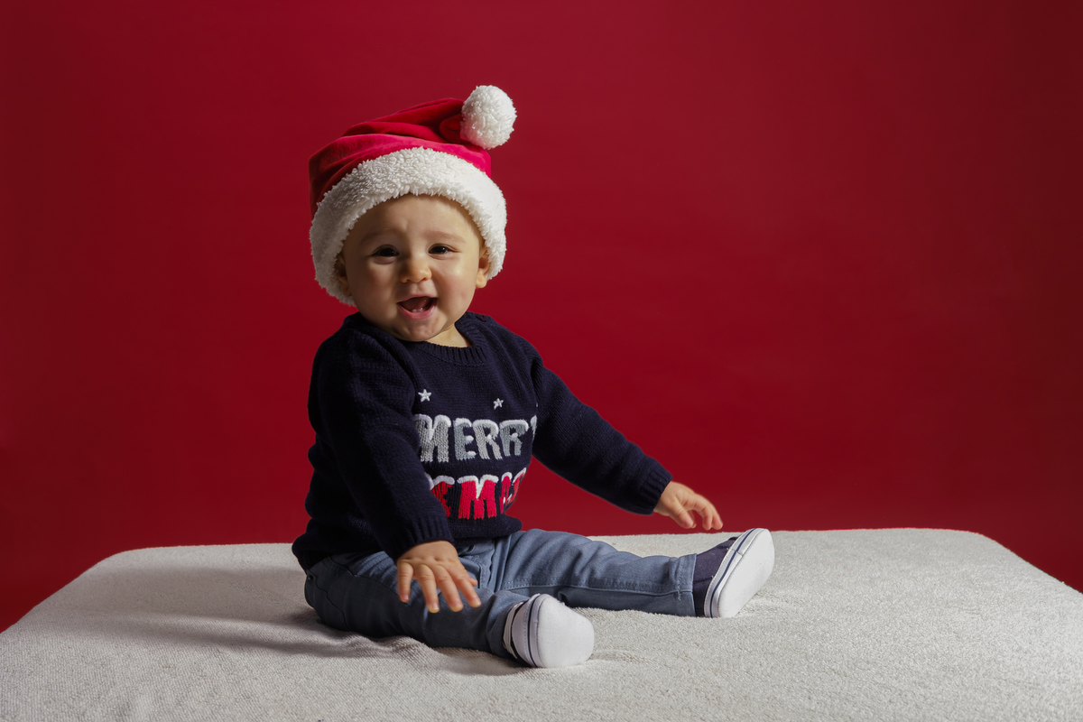 Bebé Francisco sorridente