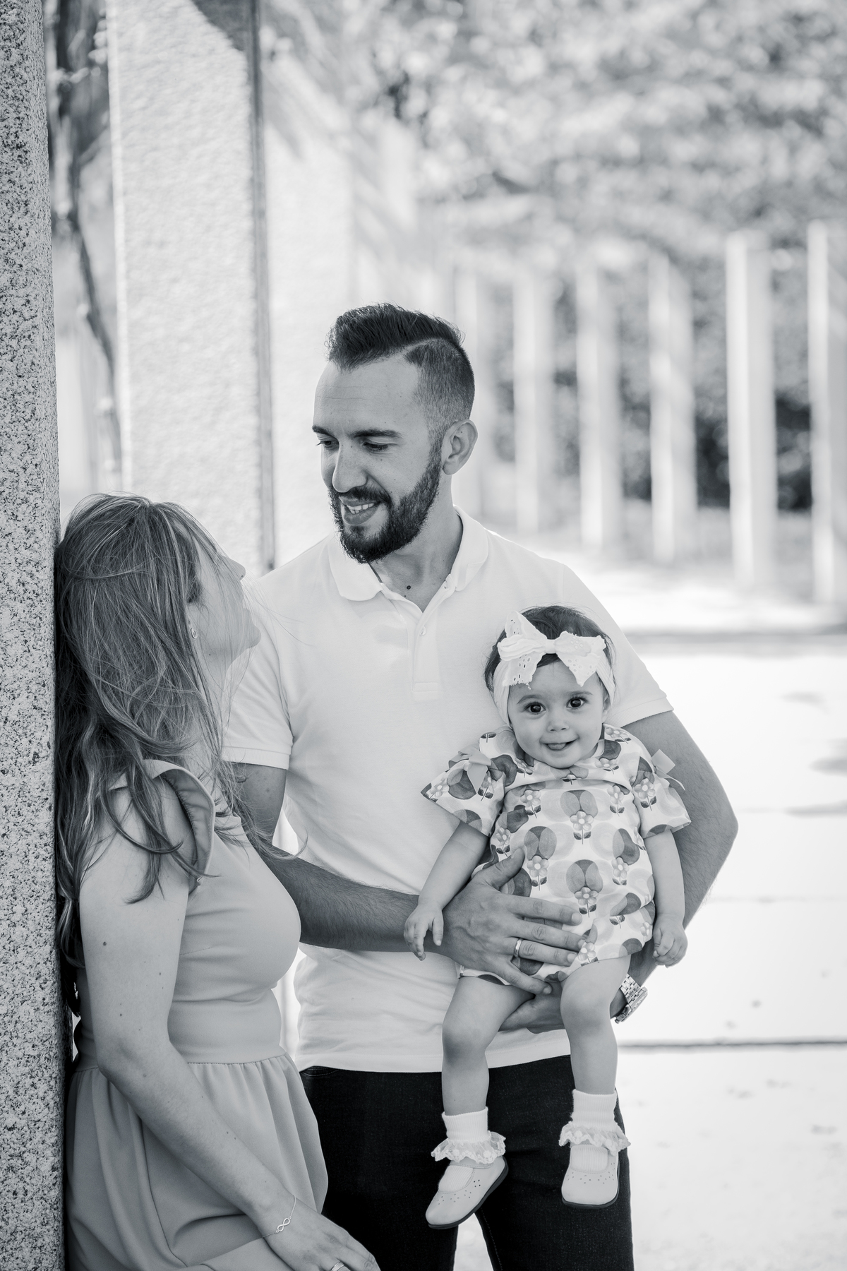 Casal com filha apaixonados