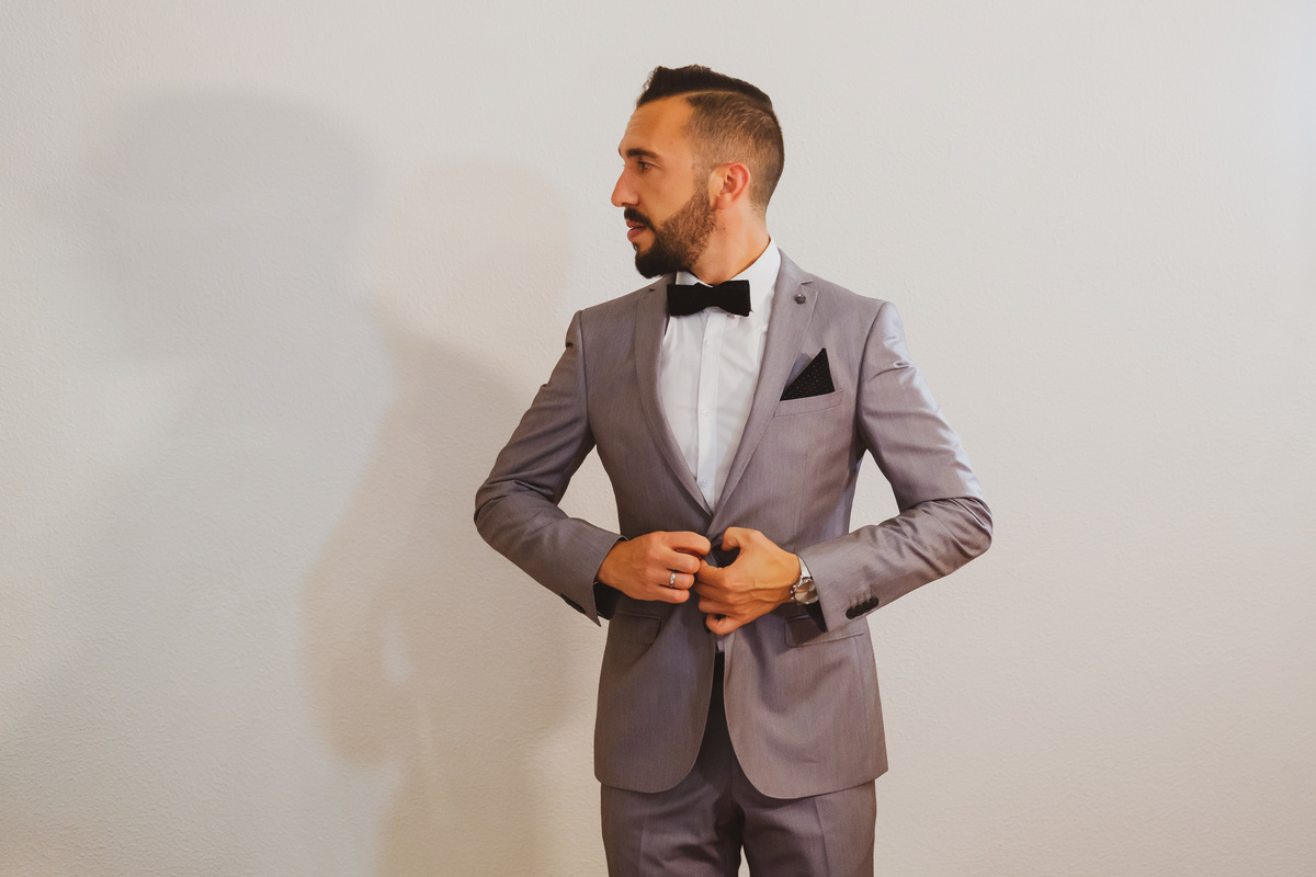 Noivo em preparação