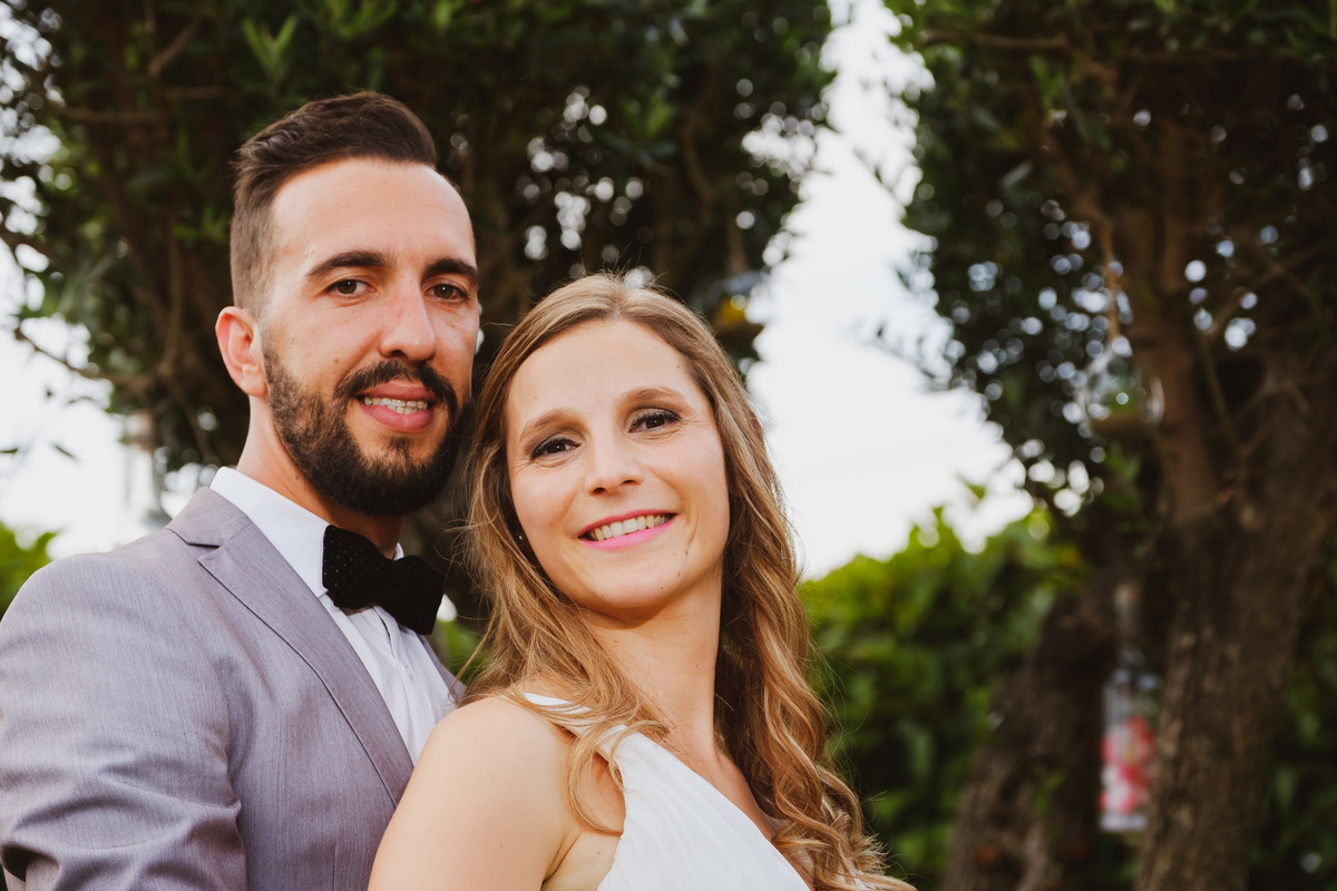 Lígia e Ricardo na quinta