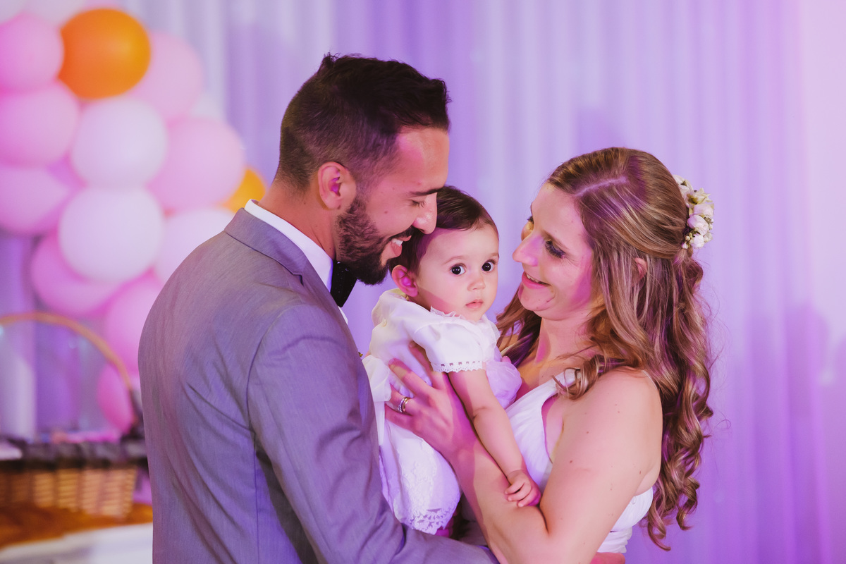 Lígia e Ricardo com a sua filha