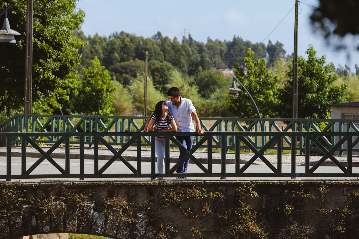 Noivos na ponte
