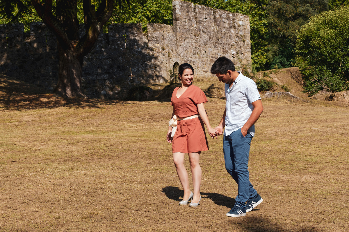 Noivos na sessão de pre-casamento
