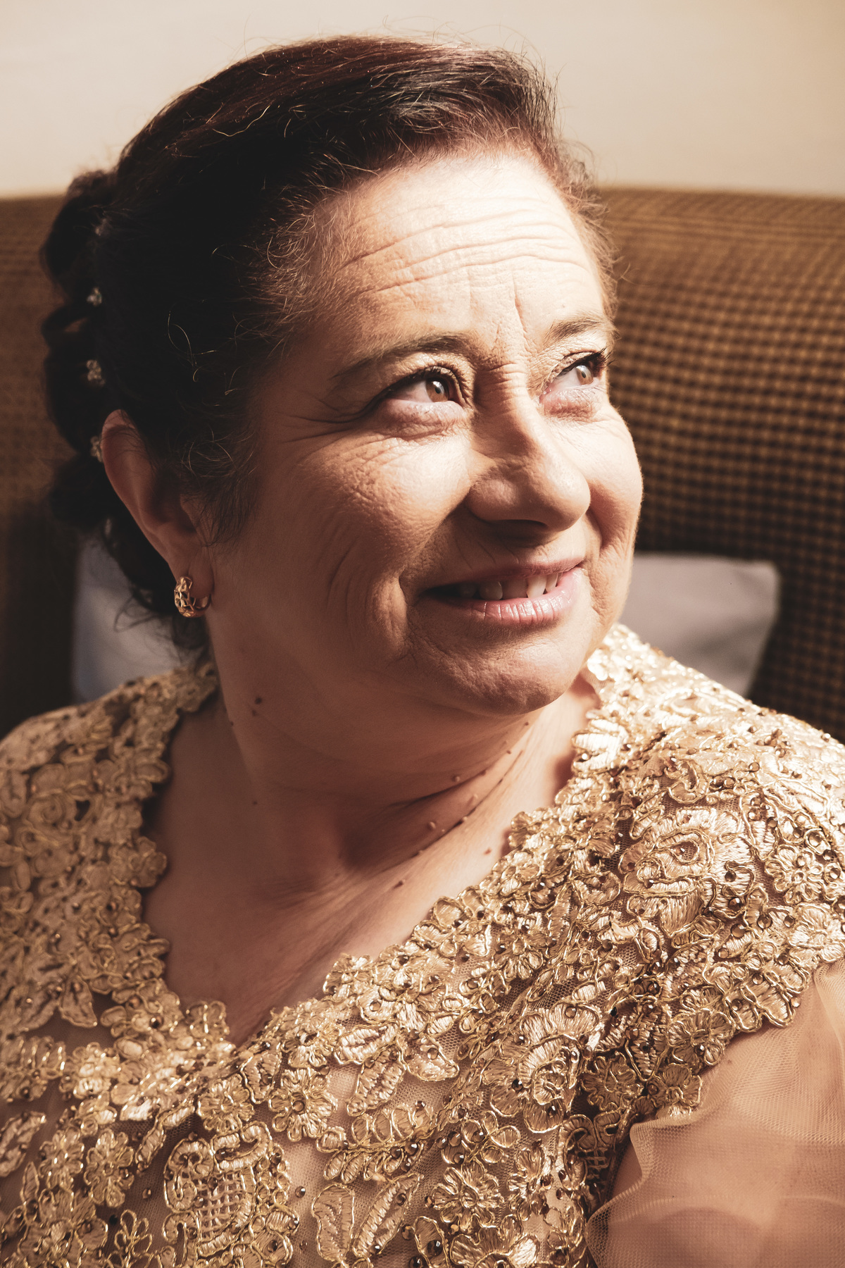 Mulher Rosa fotografia de rosto