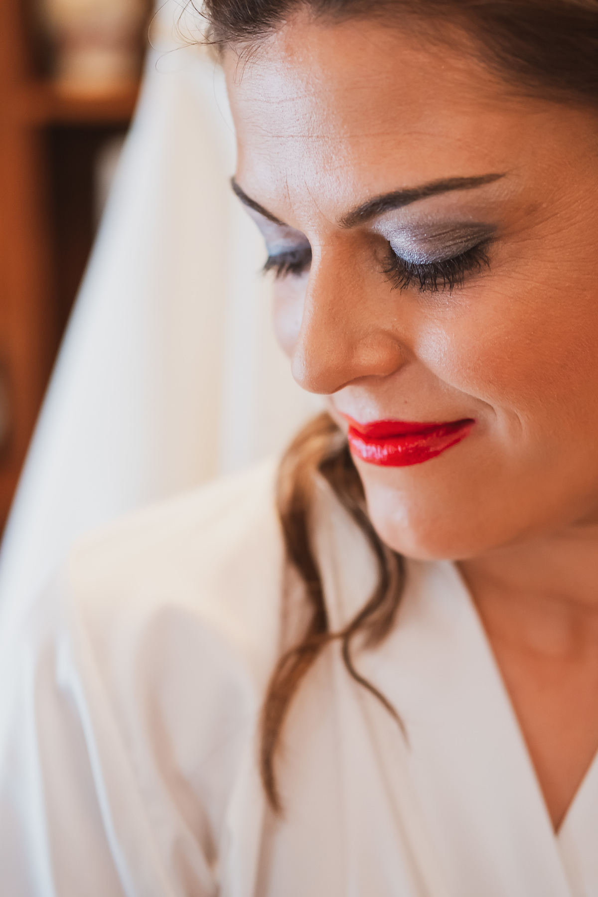 Noiva Mónica e a sua maquilhagem