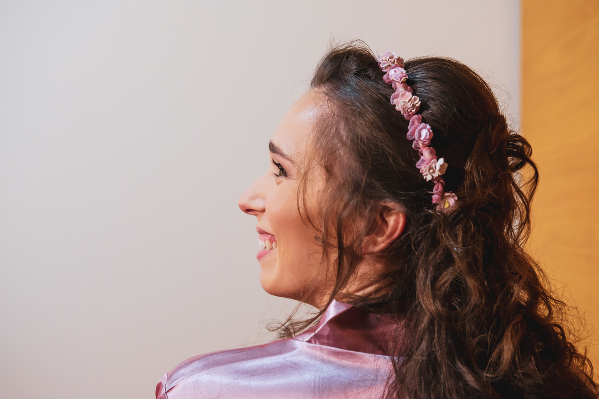 Noiva Ana em preparação