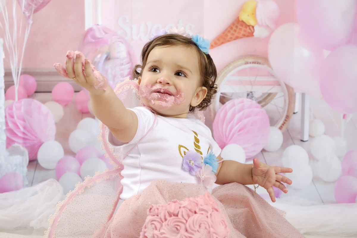 Matilde na sessão fotográfica