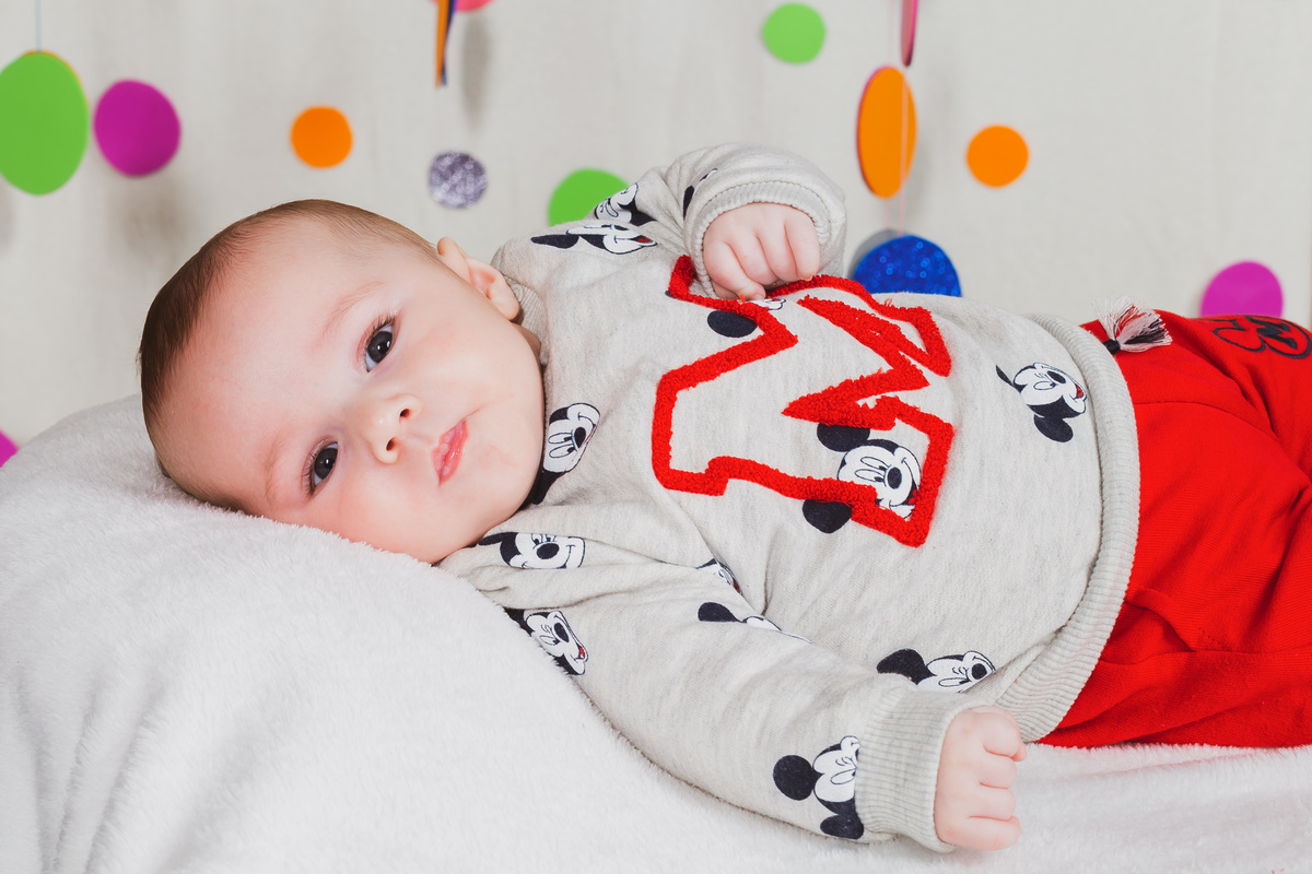 bebé na sessão fotográfica de carnaval