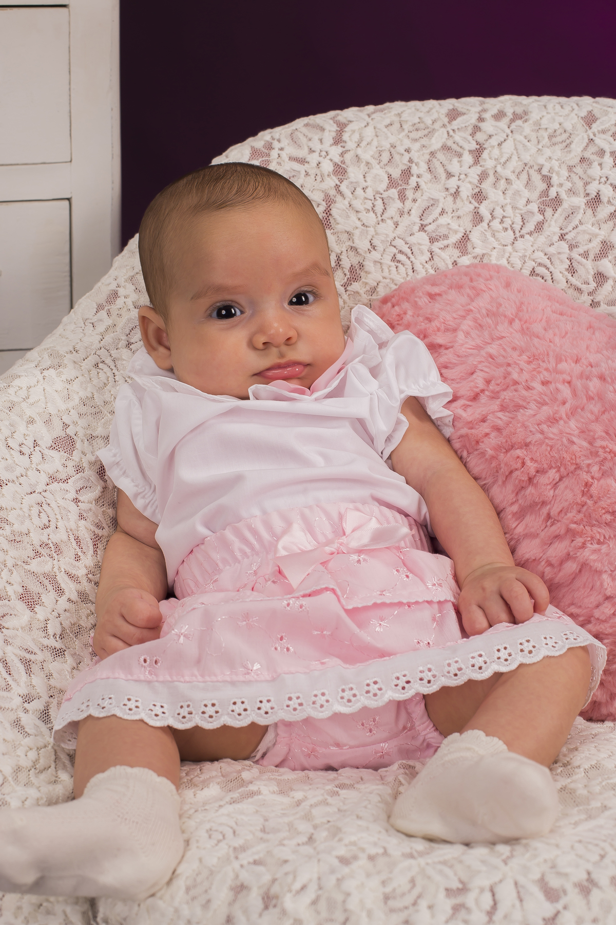 Segundo mês na sessão fotográfica de estúdio