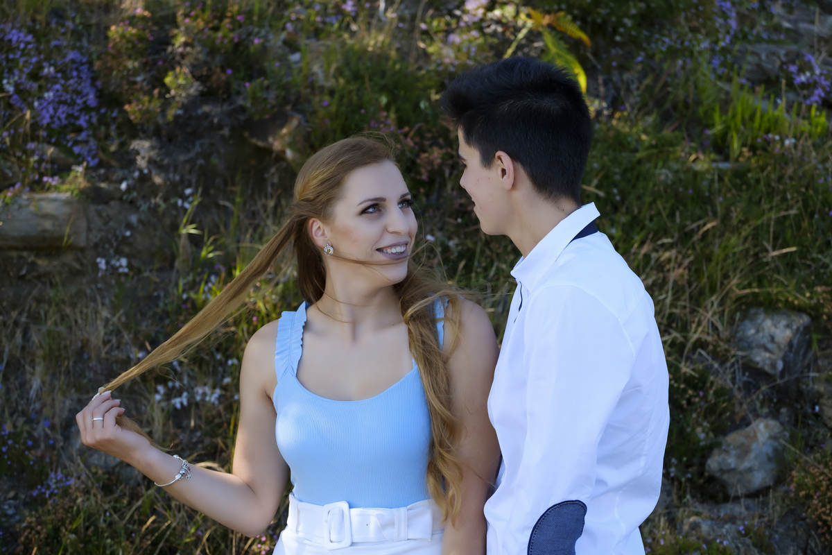 Cumplicidade na sessão fotográfica