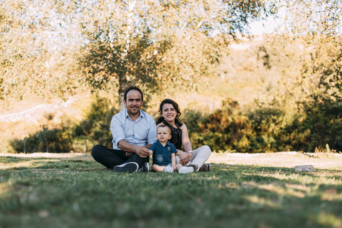Família do casal na serra