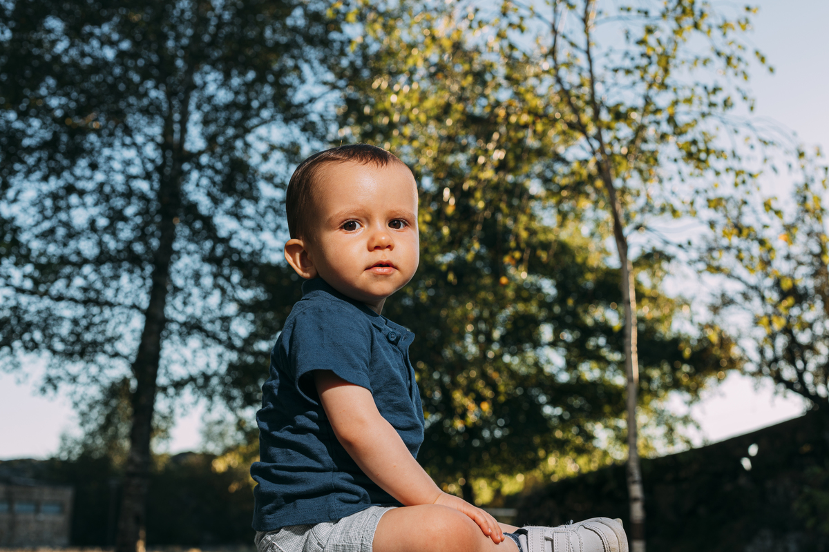 Filho lindo do casal apaixonado 