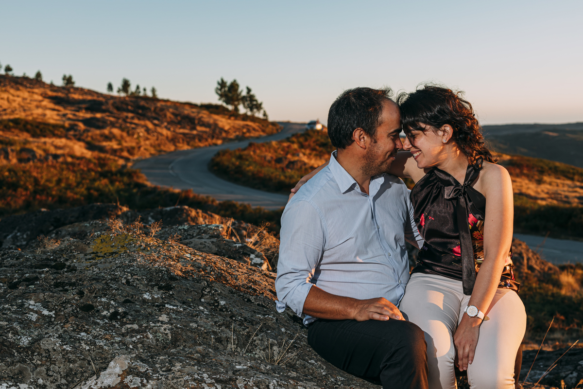 Pôr do sol na Serra da Freita na sessão fotográfica