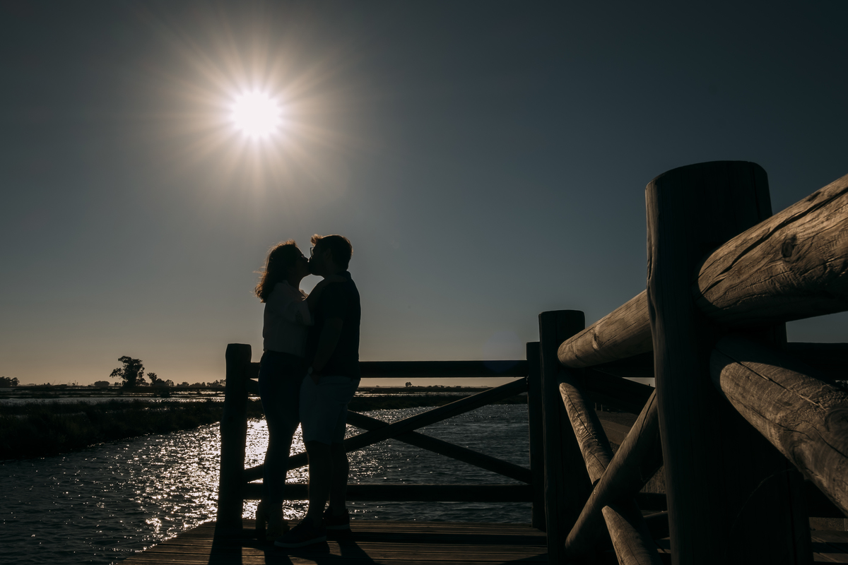 Beijo apaixonado em Aveiro