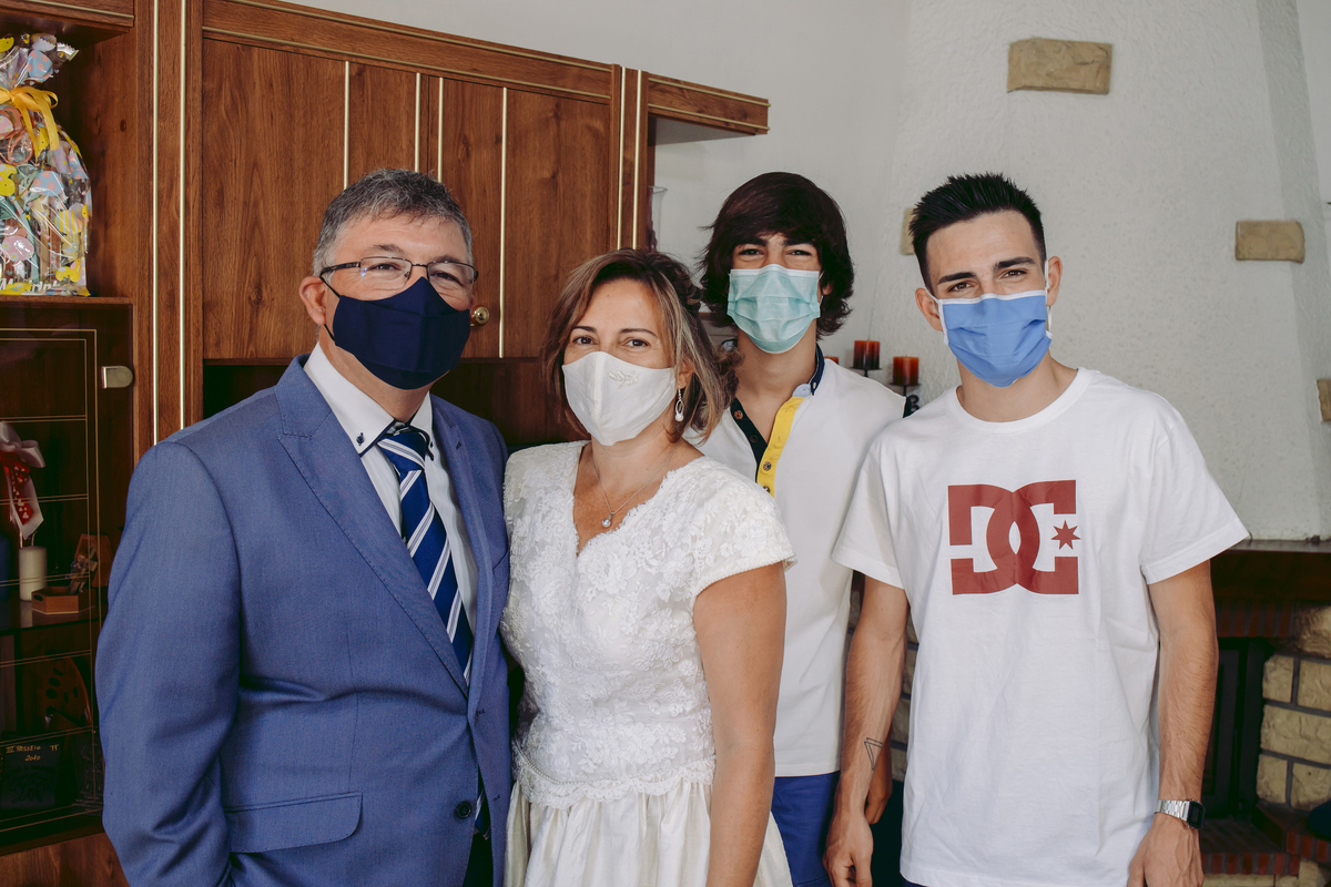 Familia nas Bodas de prata