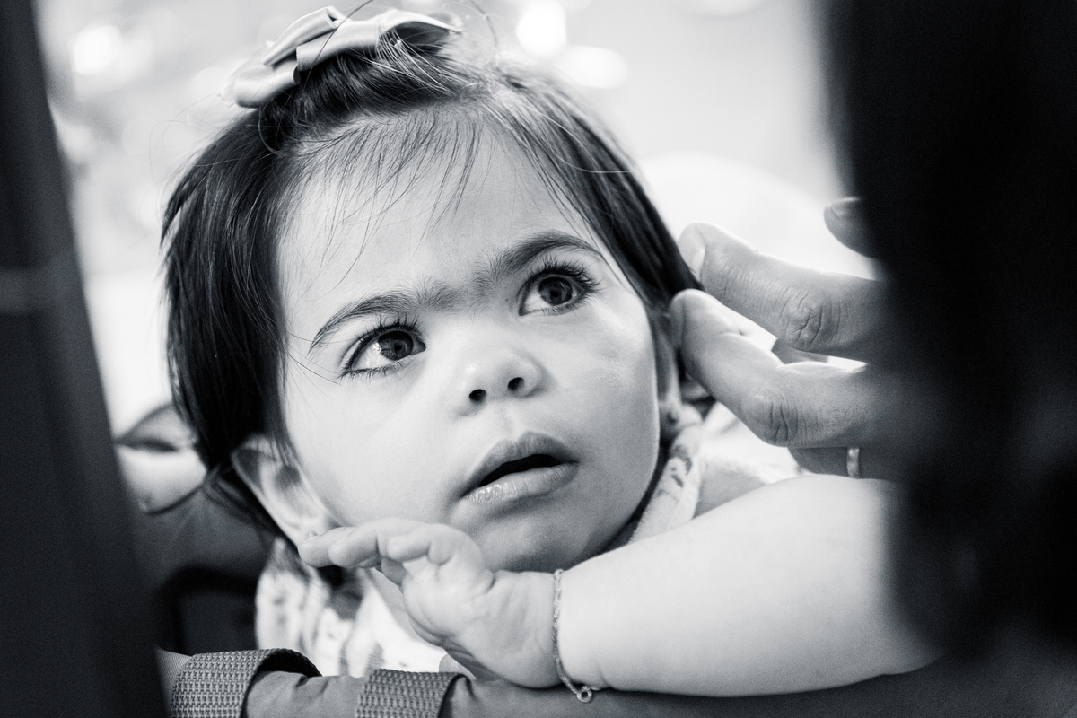 Bebé no seu batizado