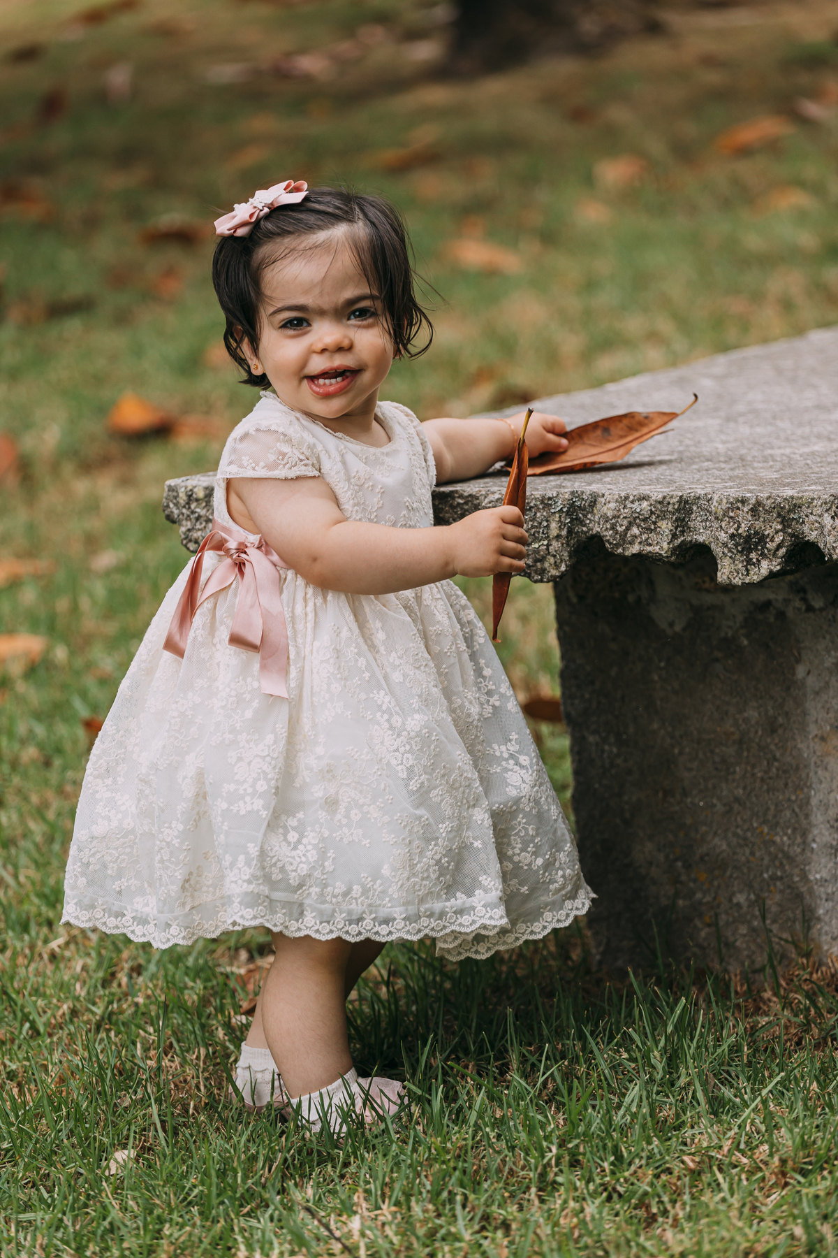 Bebé numa sessão de batismo