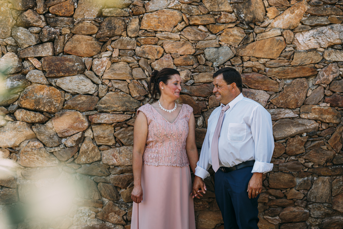 Casal nos seus 25 anos de casamento