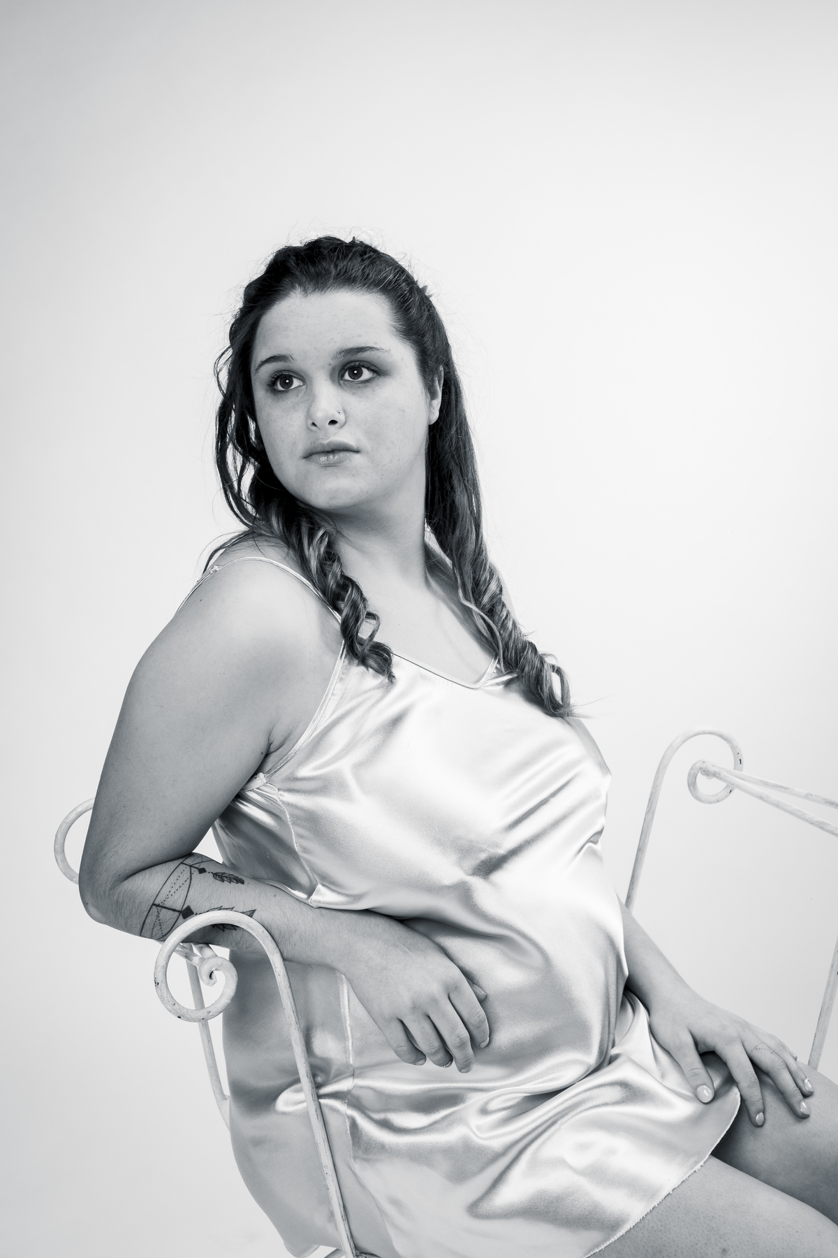 sessão de grávida de estúdio