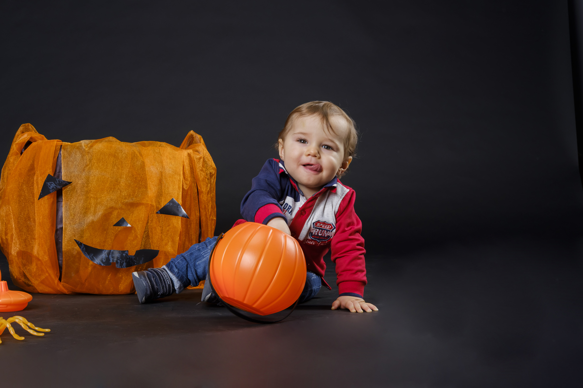Sessão de halloween de estúdio