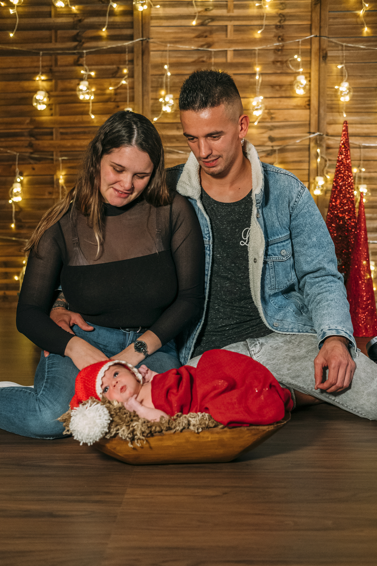 Sessão fotográfica de família de natal em Vale de Cambra