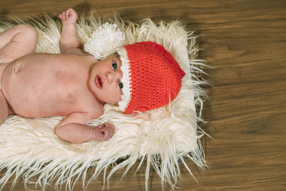 Sessão de Recém-nascido de estúdio