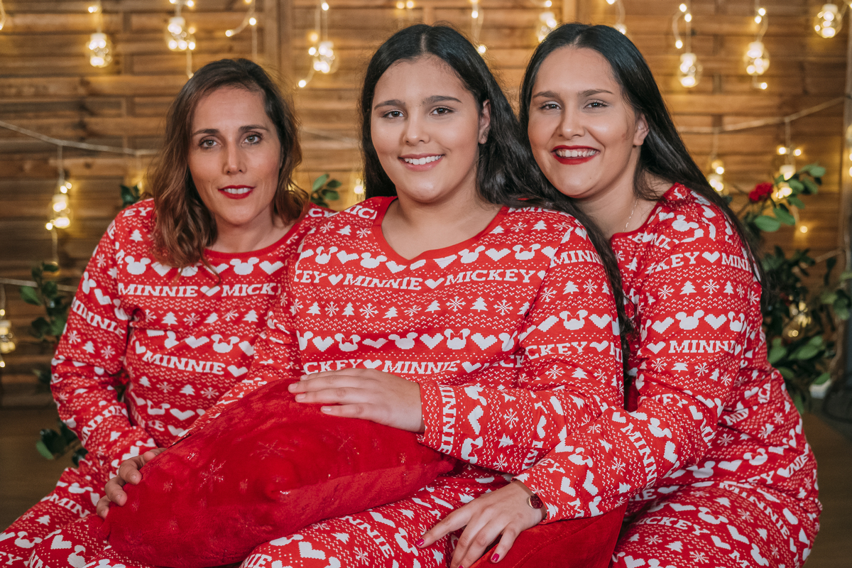 Sessão fotográfica de família no natal