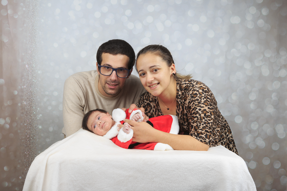 Família na sessão fotográfica de Natal em Arouca