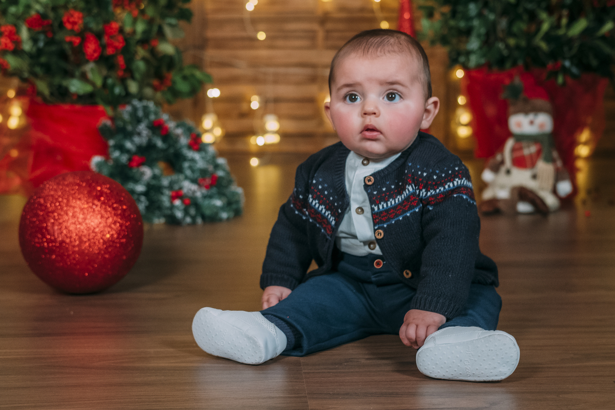 Bebé na sessão fotográfica 