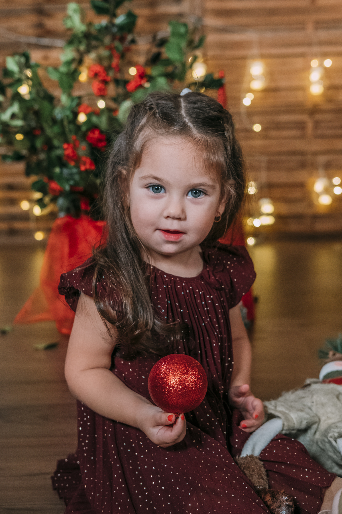 Menina Sessão de Natal