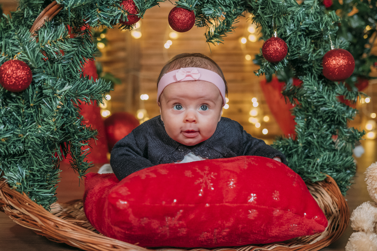 Bebé na Sessão de Natal em Vale de Cambra