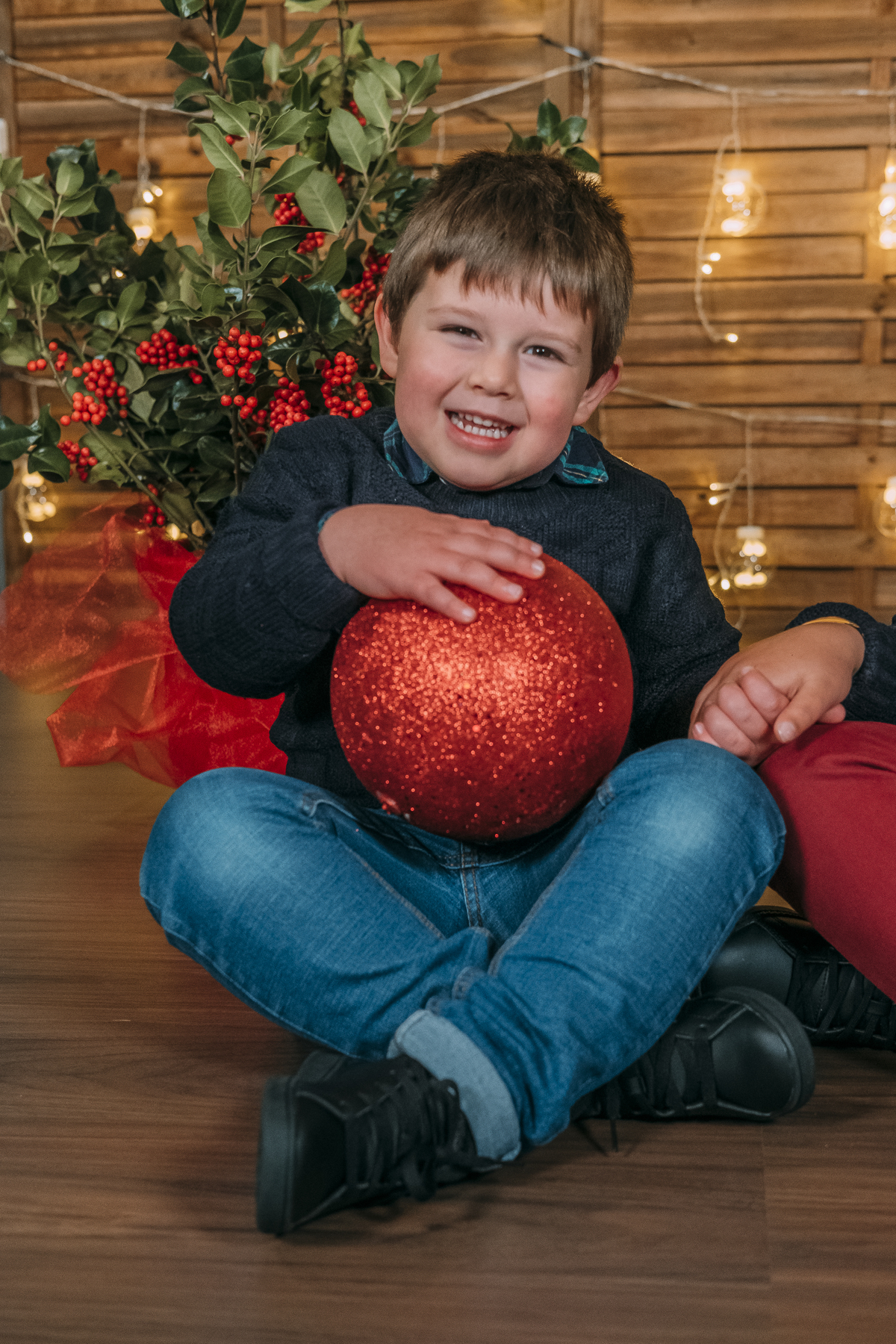 Irmãos na sessão fotográfica