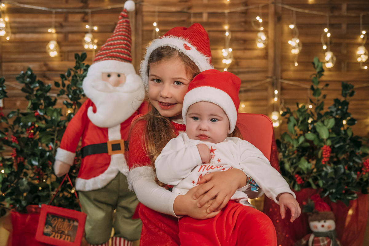 Irmãs na sessão de Natal em Vale de Cambra