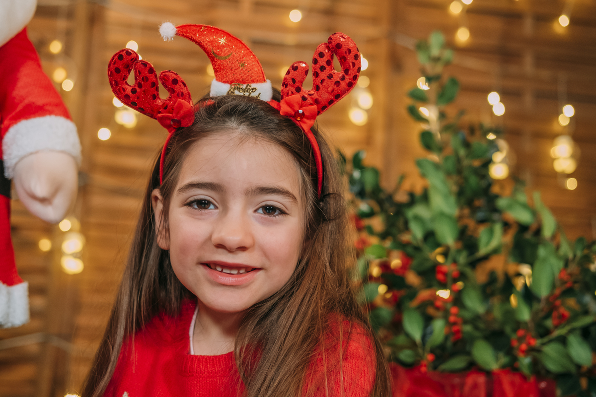 Menina na Sessão de Natal em Vale de Cambra