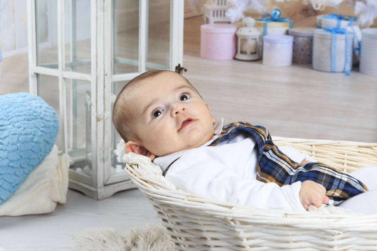 Menino na sessão de Natal em Arouca