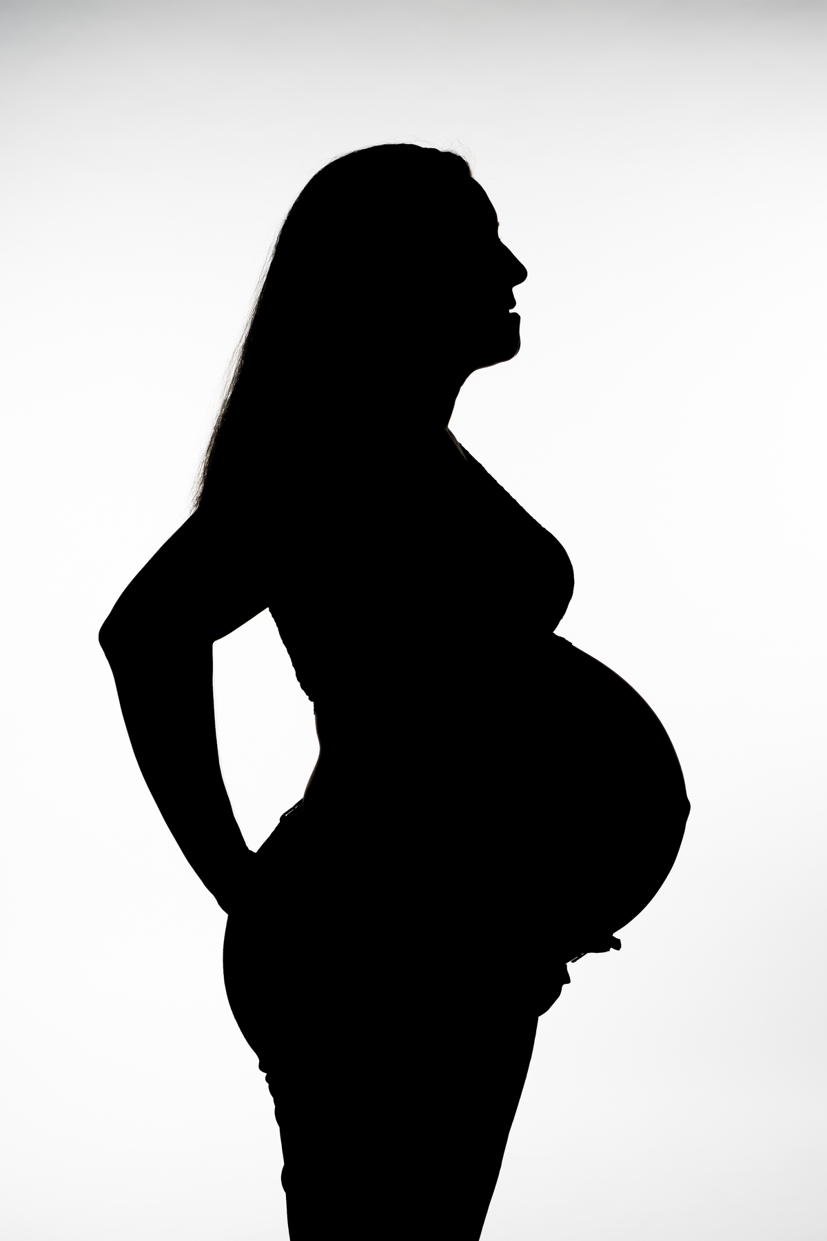 Silhueta de grávida