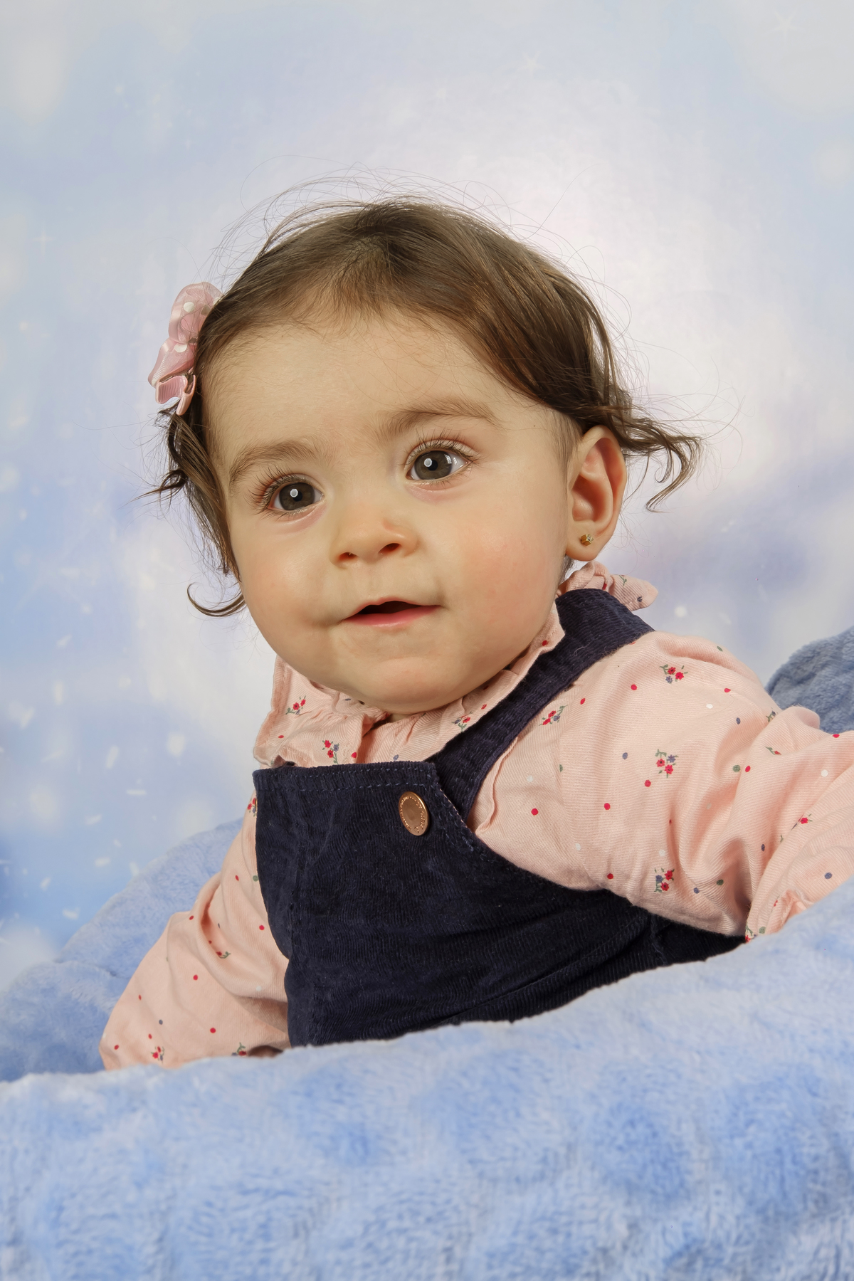 bebé na sessão de estúdio