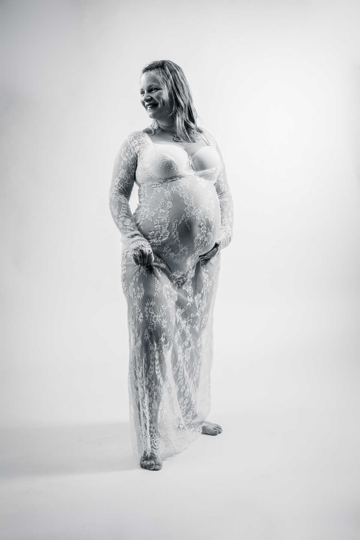 sessão gravida de estúdio