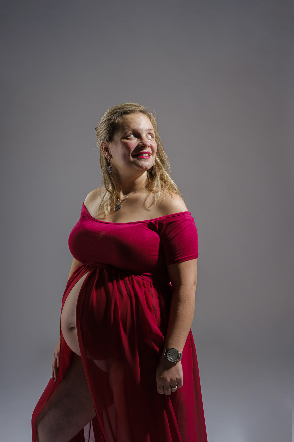 sessão fotográfica de gravida de estúdio em Vale de Cambra