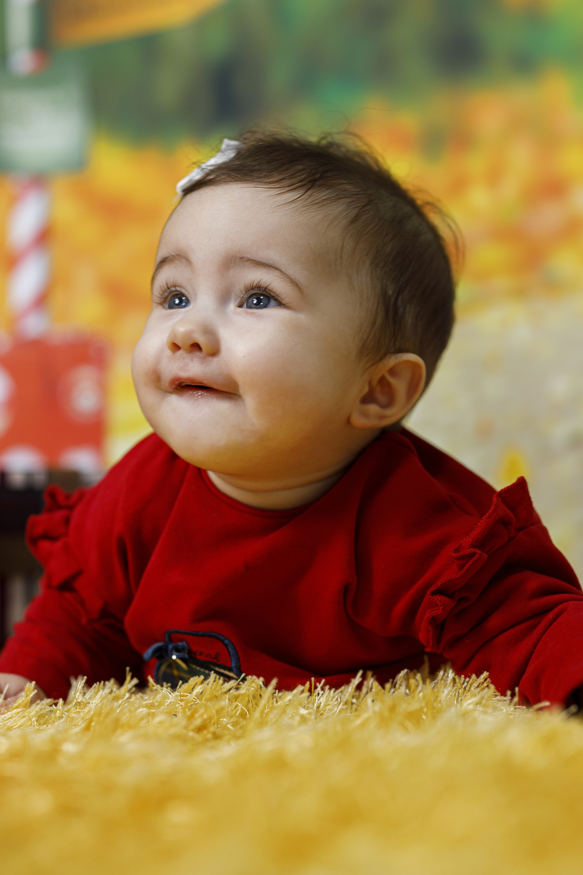 menina na sessão de estúdio em Vale de Cambra