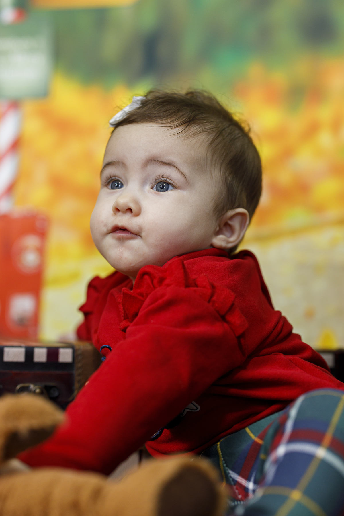 menina na sessão fotográfica de estúdio  em Vale de Cambra