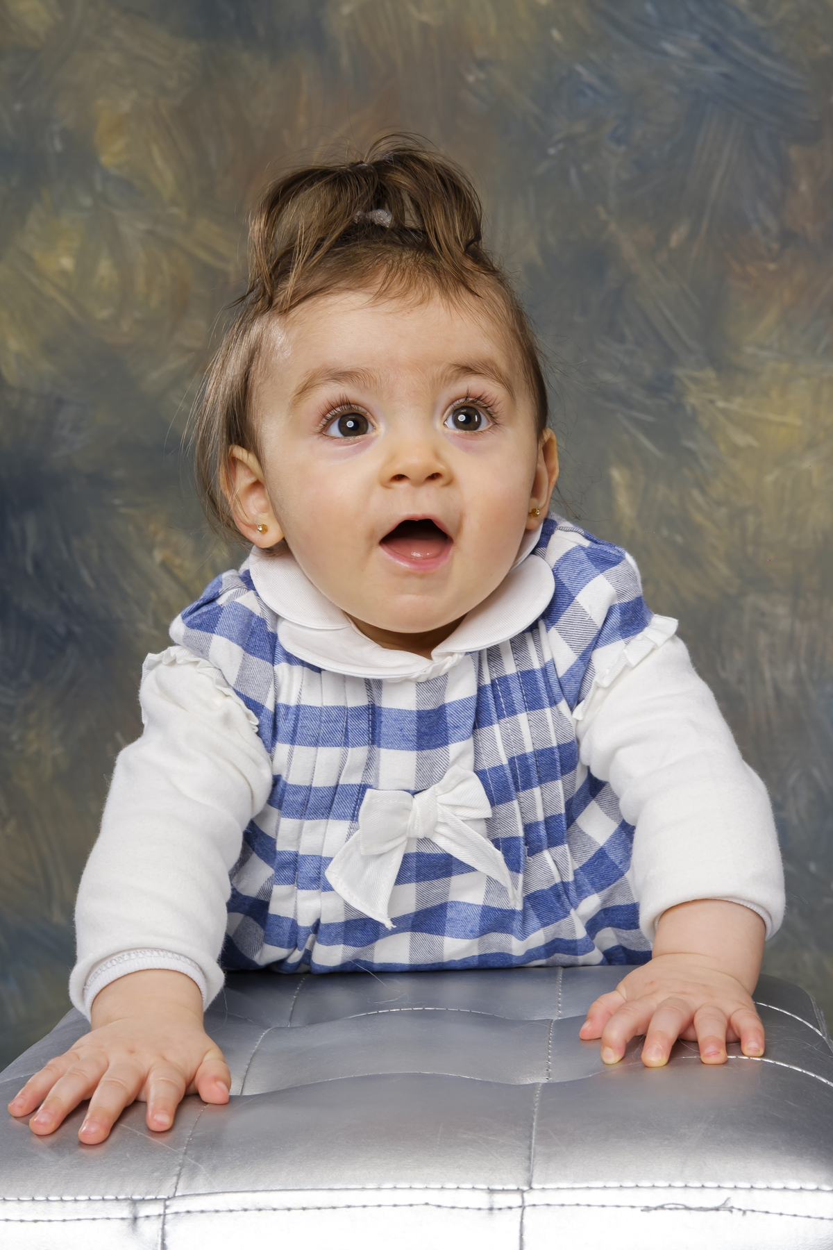 Menina na sessão de estúdio