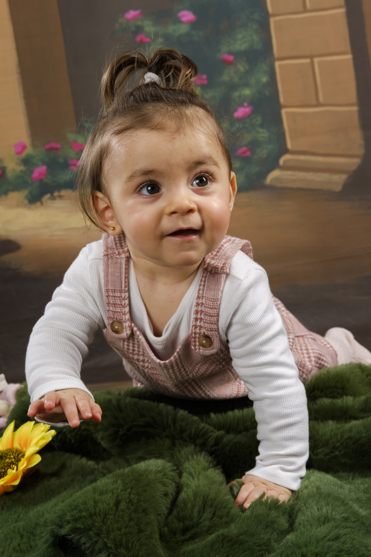 bebé na sessão fotográfica de estúdio