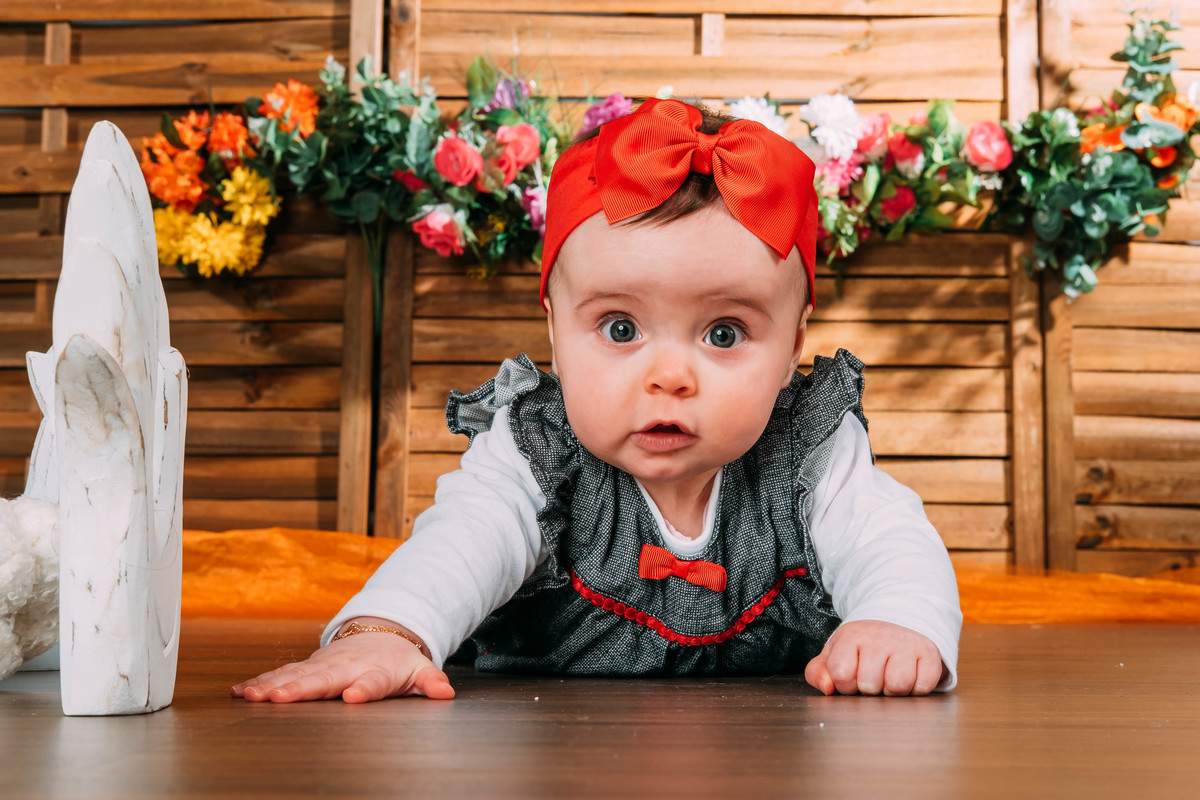 bebé na sessão fotográfica