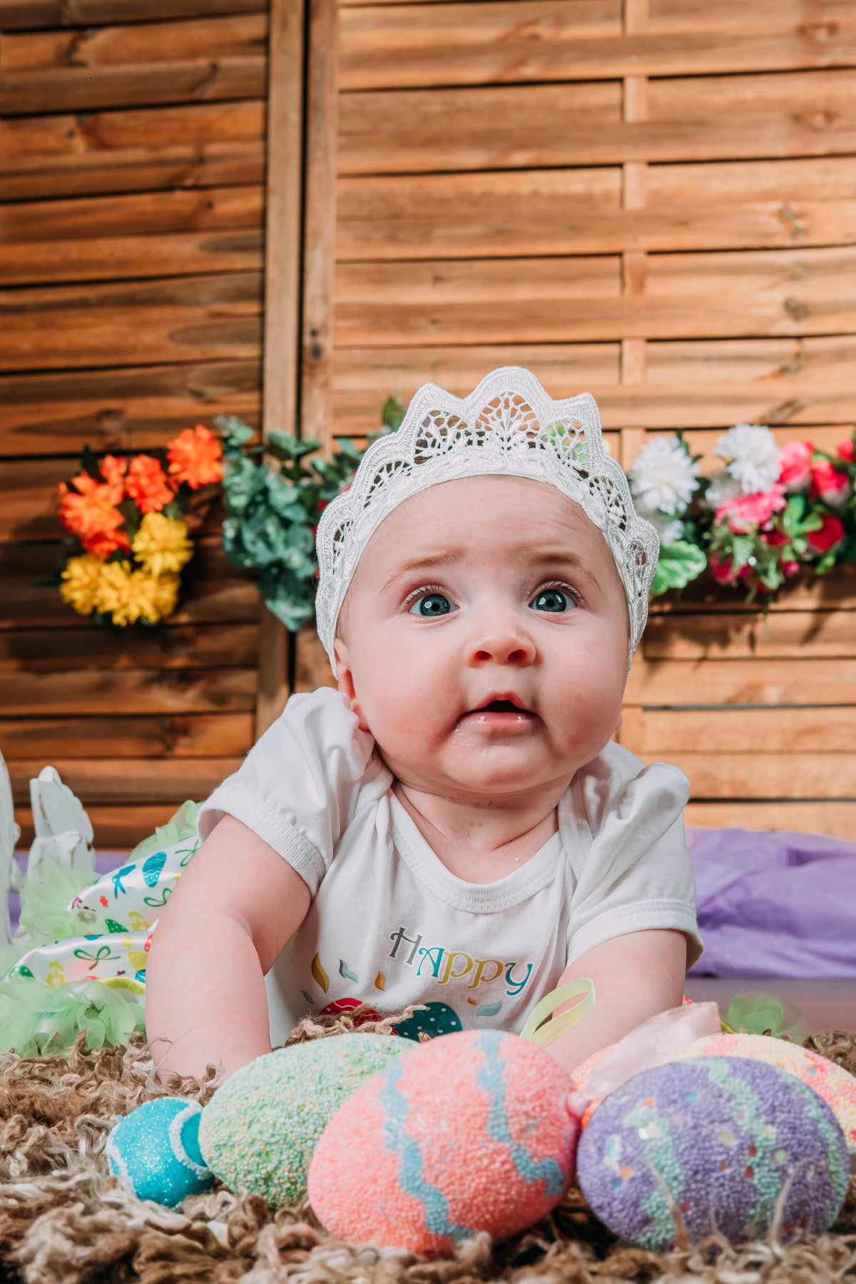 bebé na sessão fotográfica em Vale de Cambra