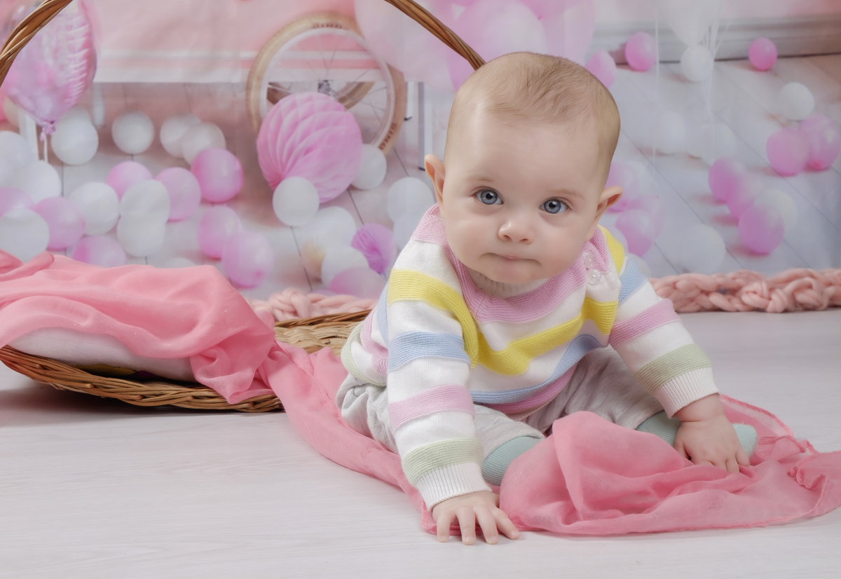 Menina na sessão fotográfica de Arouca