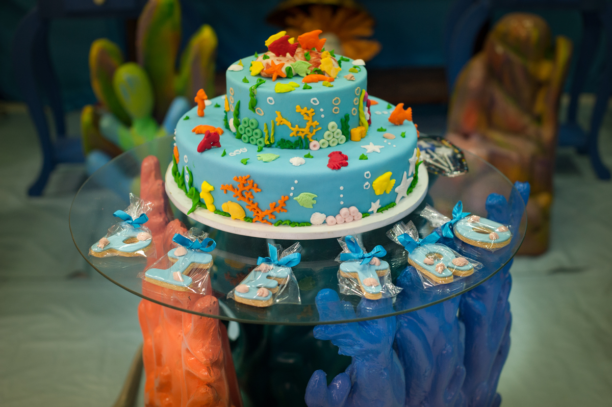 decoração fundo do mar