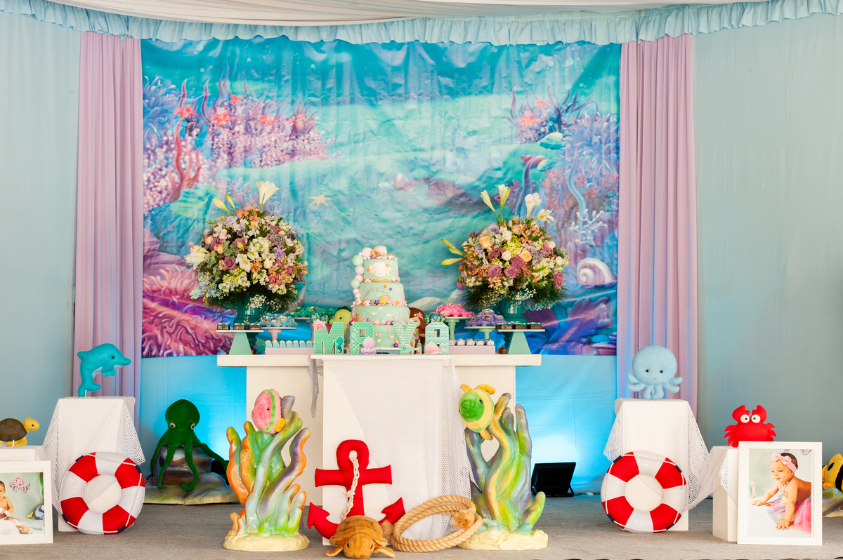 decoração fundo do mar