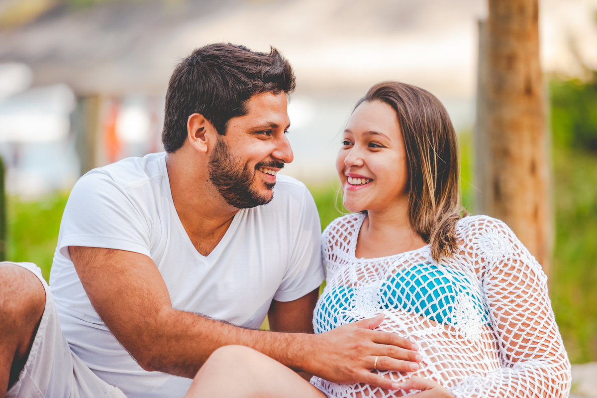 ensaio gestante praia grumara rj